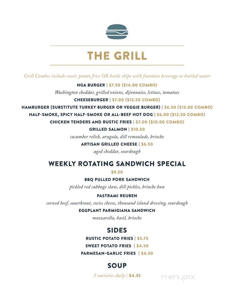 Cascade Cafe - Washington, DC menu_pic