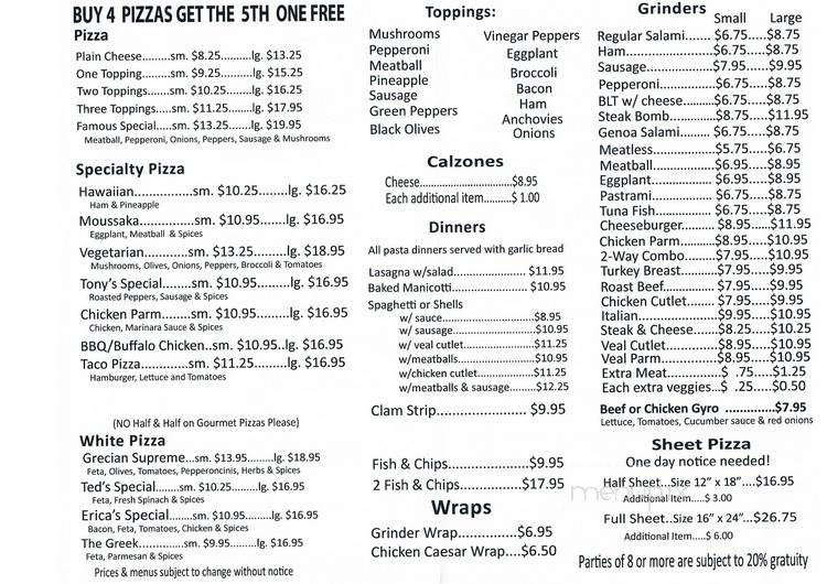 Christo's Pizza - Stonington, CT