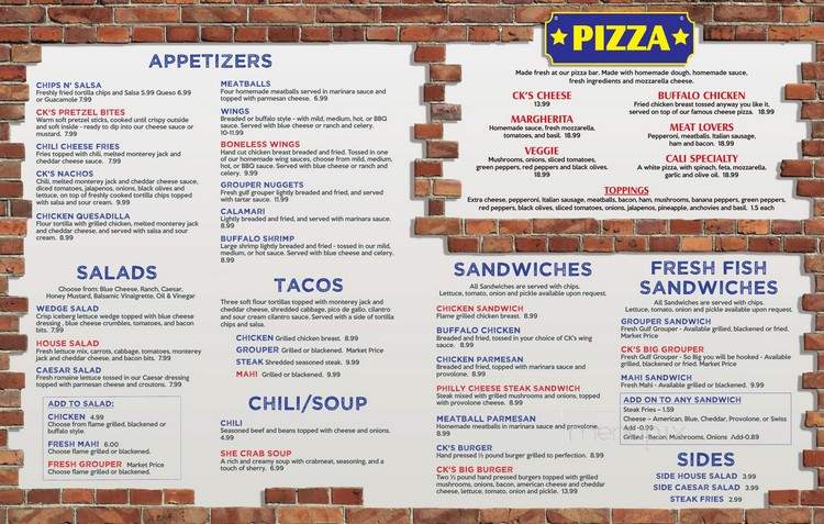 CK's Eats & Drinks - Tampa Bay, FL menu_pic