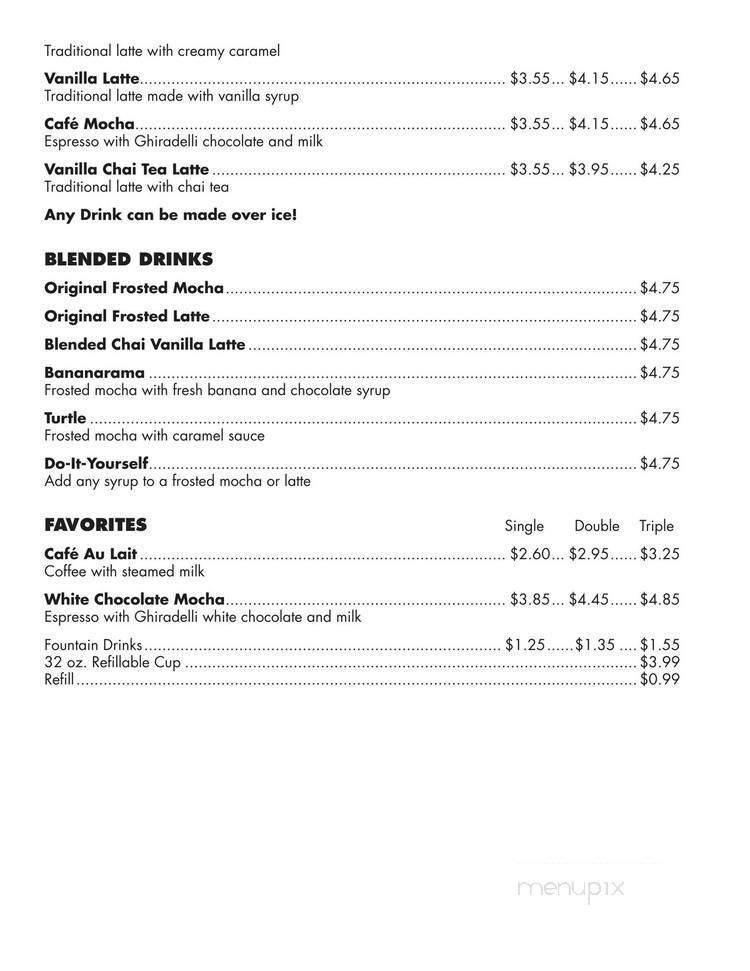 Courtyard Cafe - Goleta, CA menu_pic