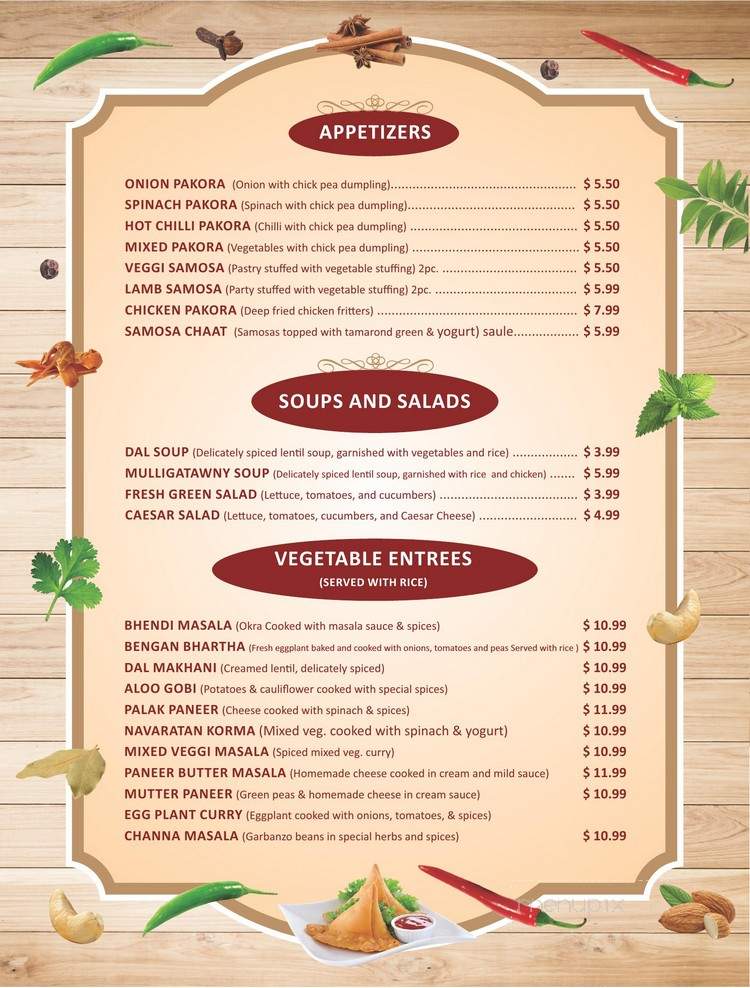Curry Bowl - Eugene, OR menu_pic
