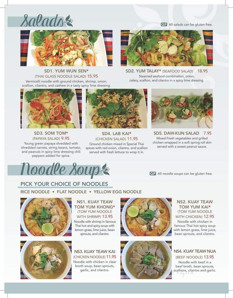 Daw Kun Thai - Manchester, NH menu_pic
