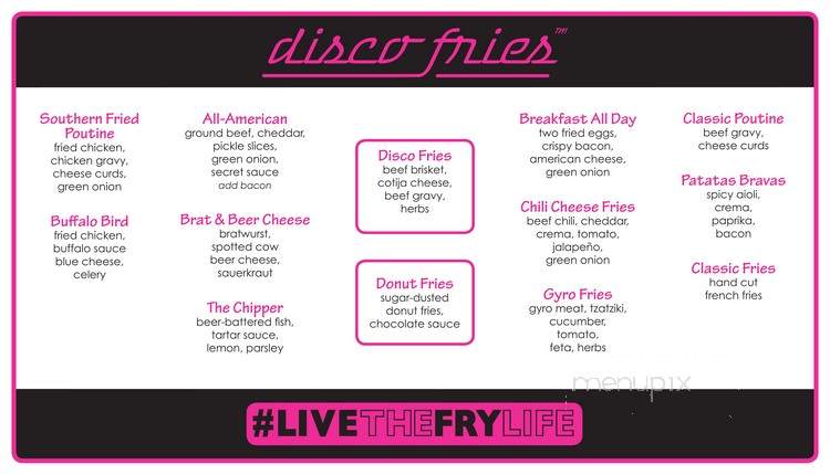 Discofries - Madison, WI menu_pic