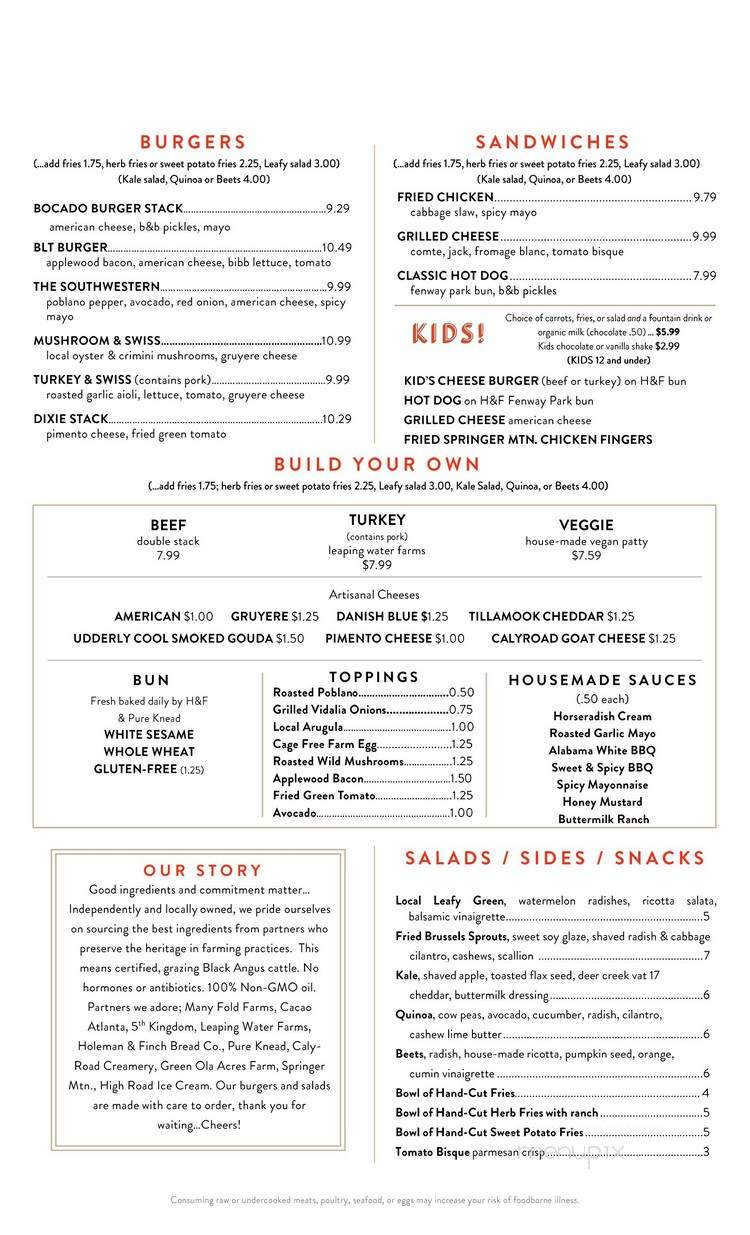 District III - Alpharetta, GA menu_pic