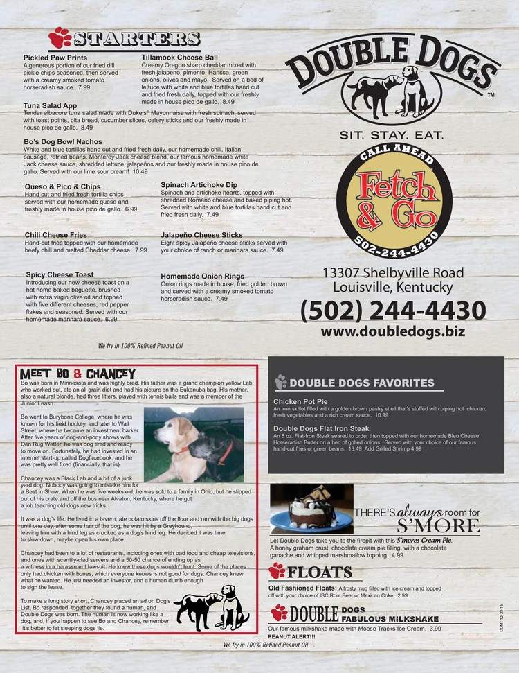 Double Dogs - Louisville, KY menu_pic