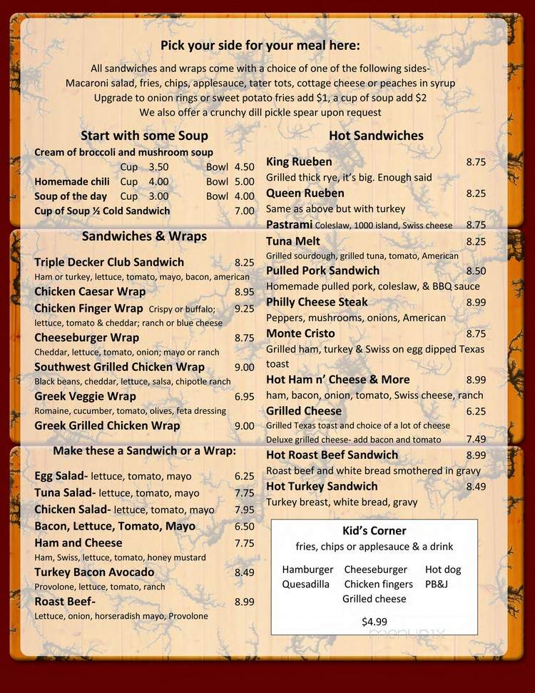 Dugan's Country Grill - Aurora, NY menu_pic