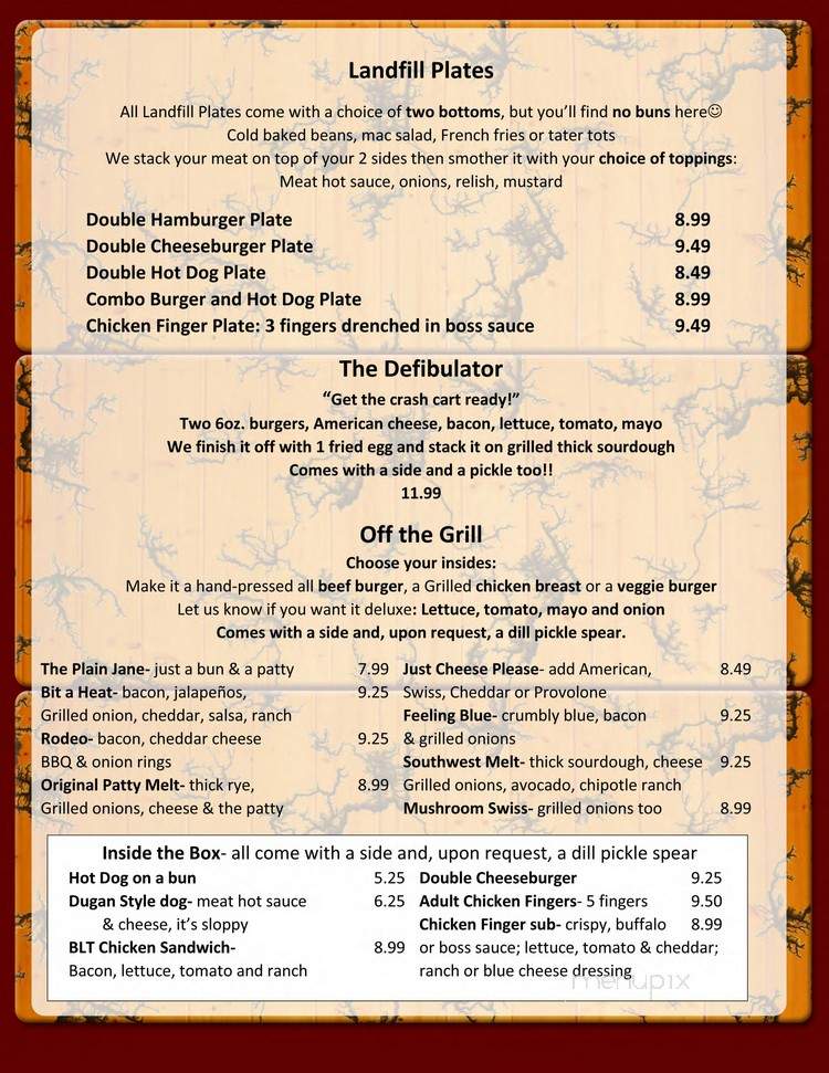 Dugan's Country Grill - Aurora, NY menu_pic
