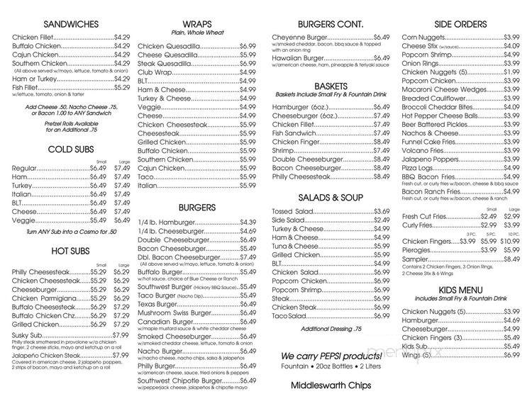 Dynamic Wings Express - Middleburg, PA menu_pic
