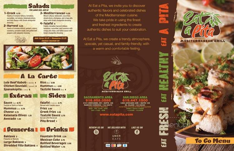 Eat a Pita - El Cajon, CA menu_pic