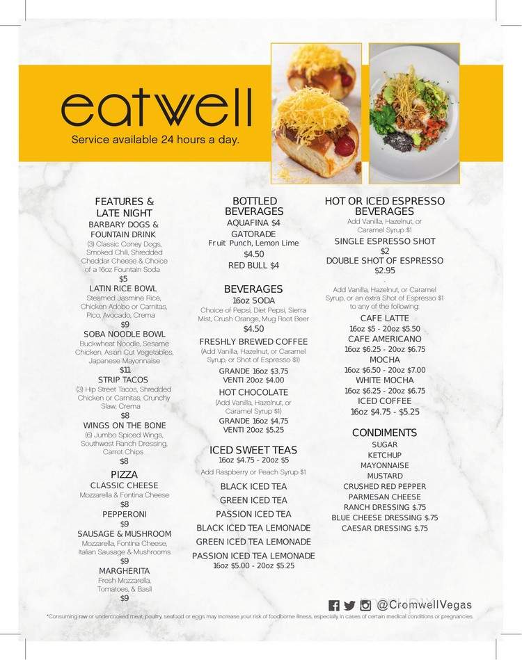 Eatwell - Las Vegas, NV menu_pic