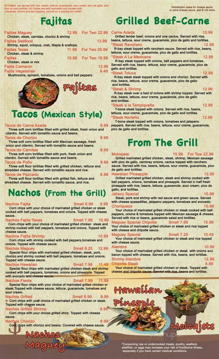 EL Maguey - Cleveland, TN menu_pic