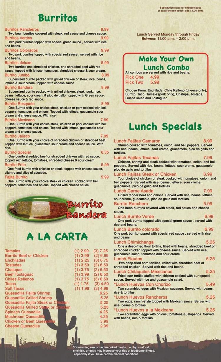 EL Maguey - Cleveland, TN menu_pic