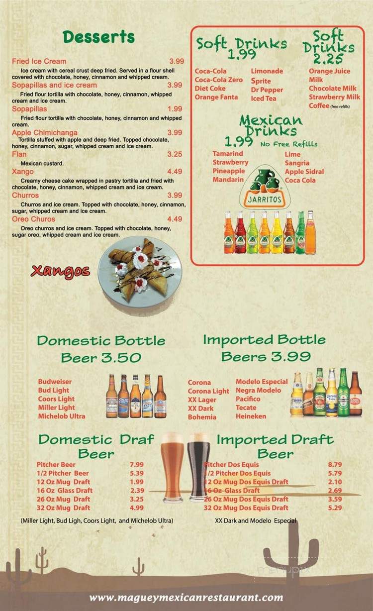 EL Maguey - Cleveland, TN menu_pic