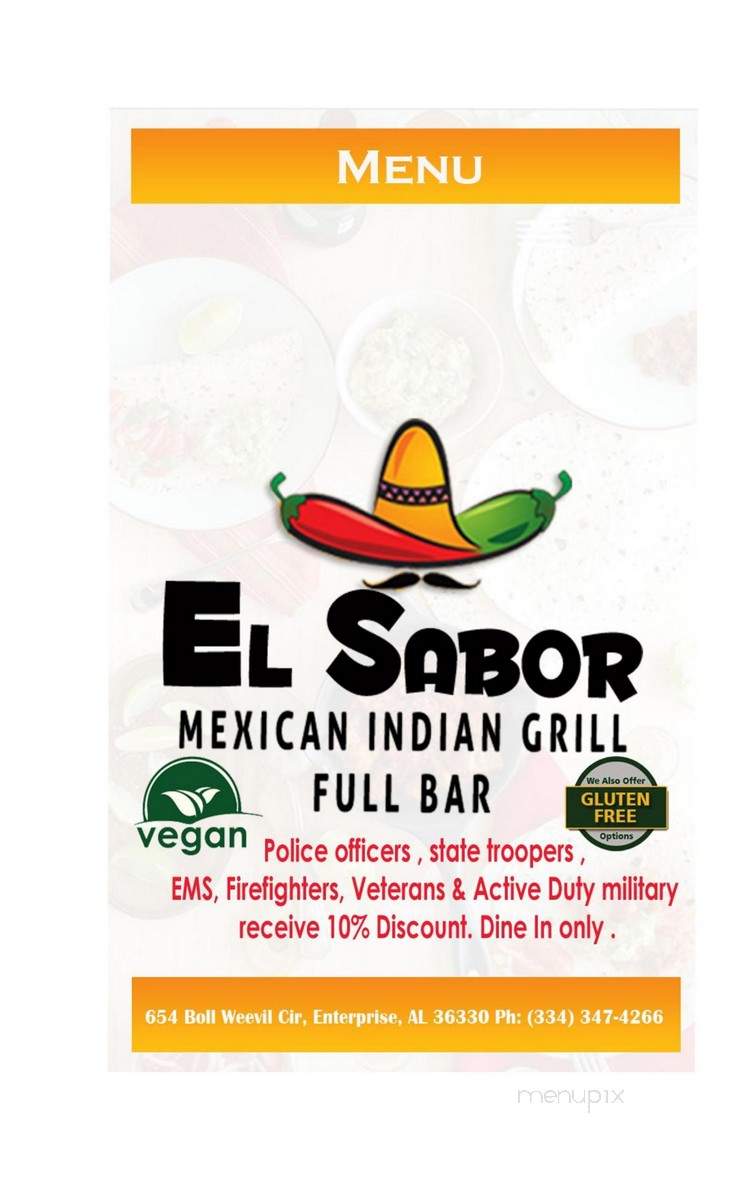 EL SaBor - Enterprise, AL menu_pic