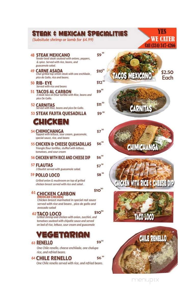 EL SaBor - Enterprise, AL menu_pic