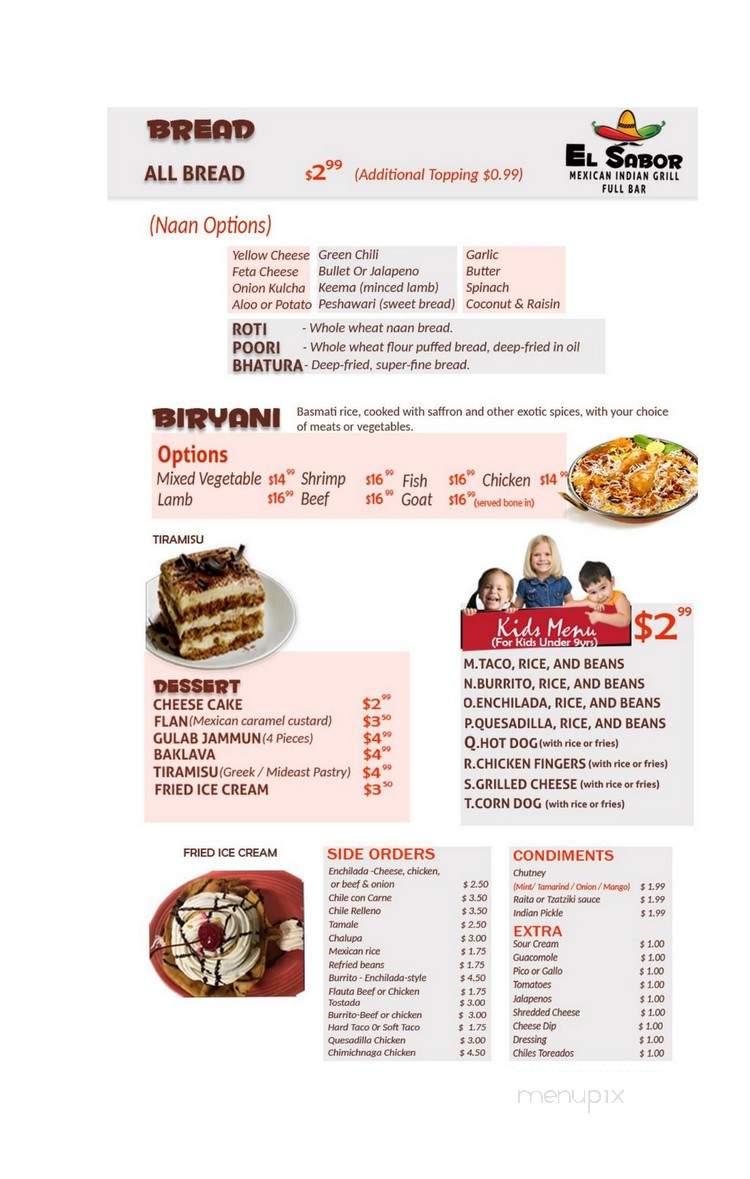 EL SaBor - Enterprise, AL menu_pic