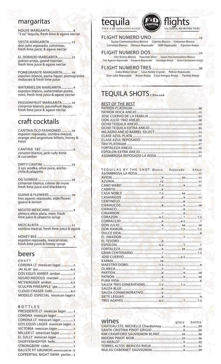 F&D Cantina Lake Mary - Lake Mary, FL menu_pic
