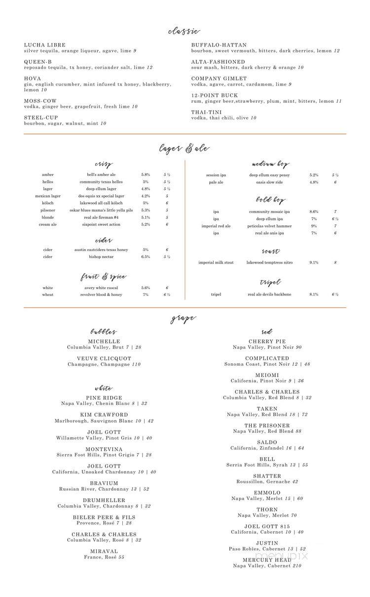Feed Company - Dallas, TX menu_pic