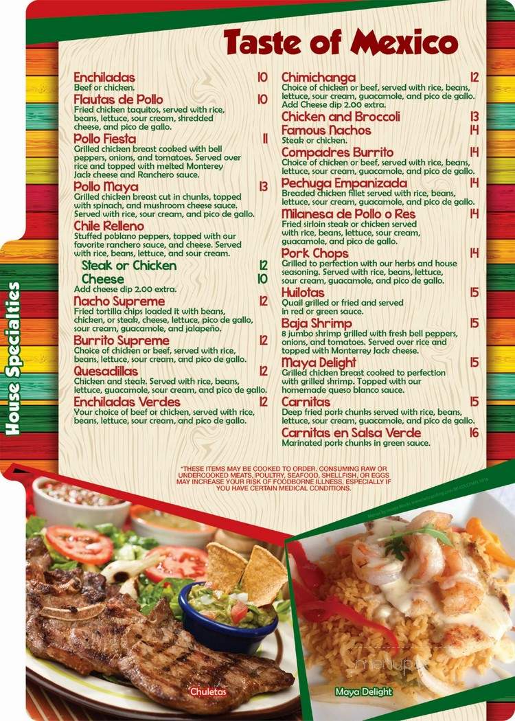 Fiesta Maya Lake Mary - Lake Mary, FL menu_pic
