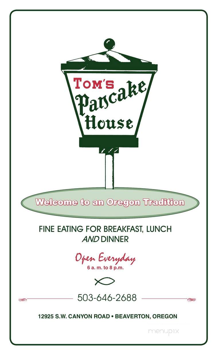 Tom's Pancake House - Beaverton, OR