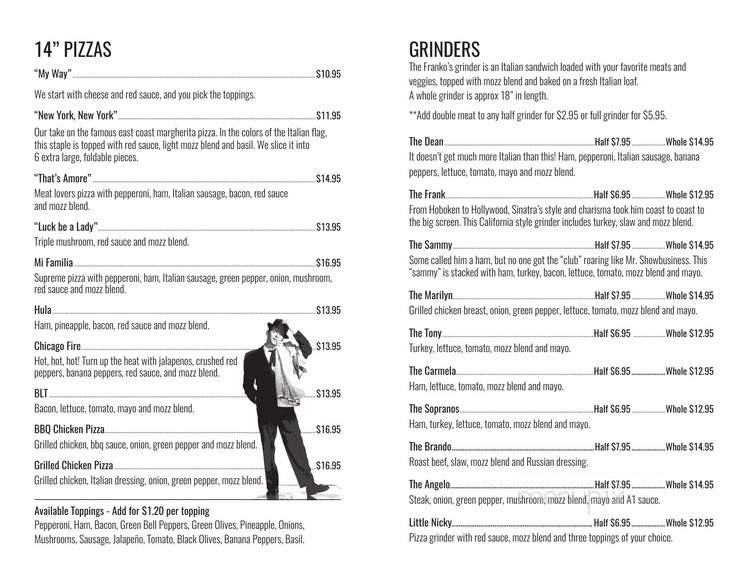 Franko's - Webberville, MI menu_pic