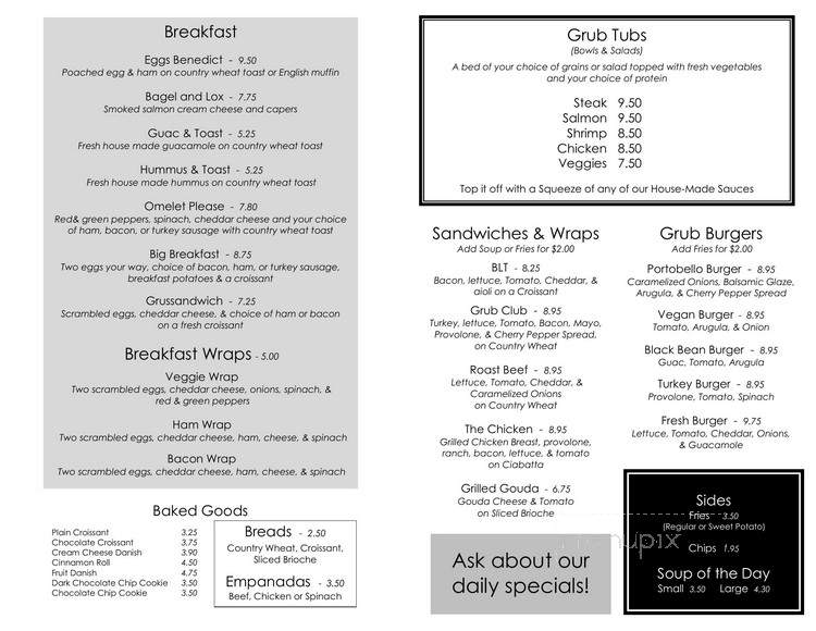 Fresh Grub - Miami, FL menu_pic