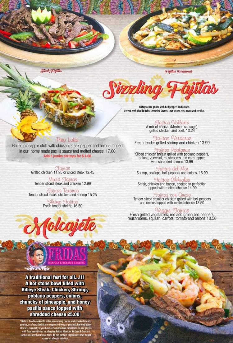 Fridas Mexican Kitchen and Cantina - Kernersville, NC menu_pic