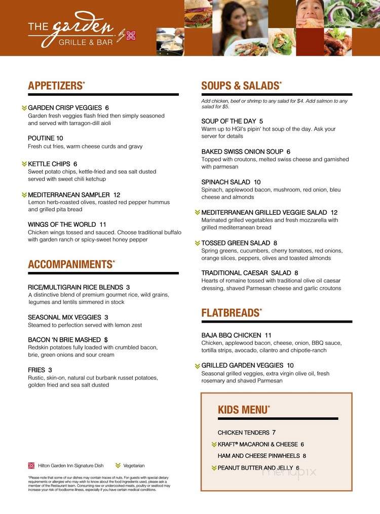 The Garden Grille & Bar - Casper, WY menu_pic