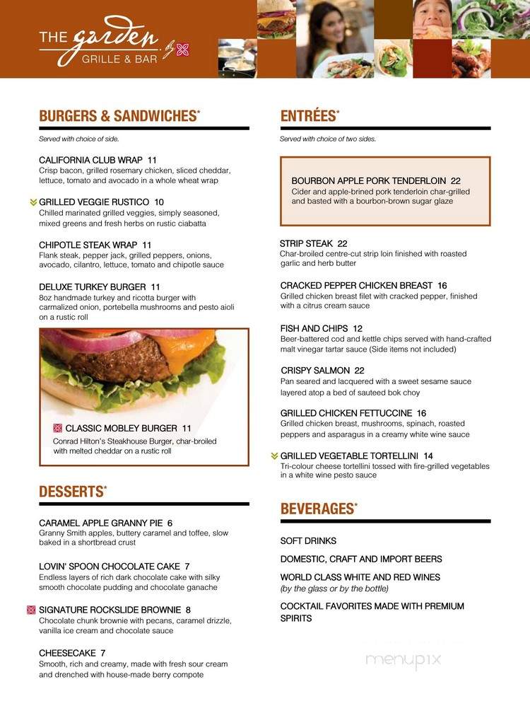 The Garden Grille & Bar - Casper, WY menu_pic