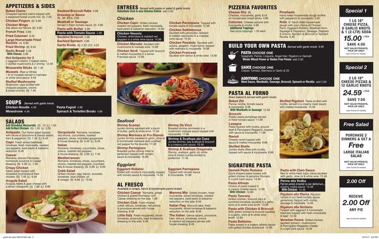 Grand Ave Pizza - Baldwin, NY menu_pic