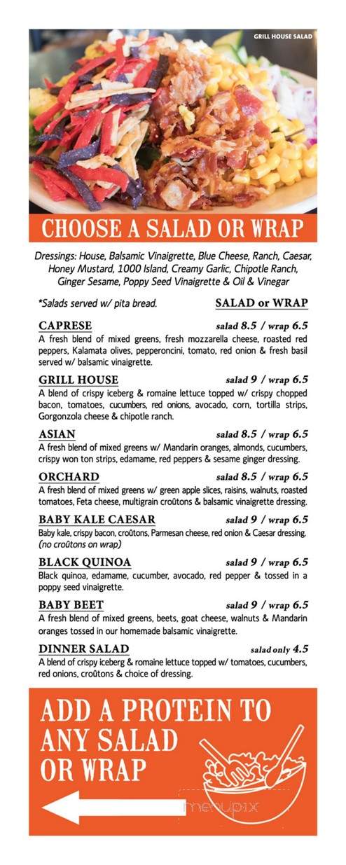 Grill House - Northbrook, IL menu_pic