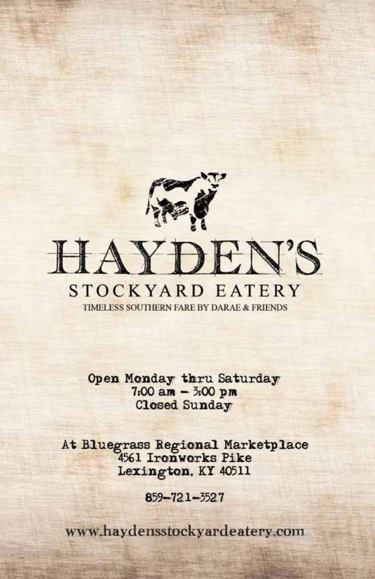Hayden's Stockyard Eatery - Lexington, KY