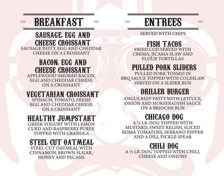 HVAC Pub - Chicago, IL menu_pic