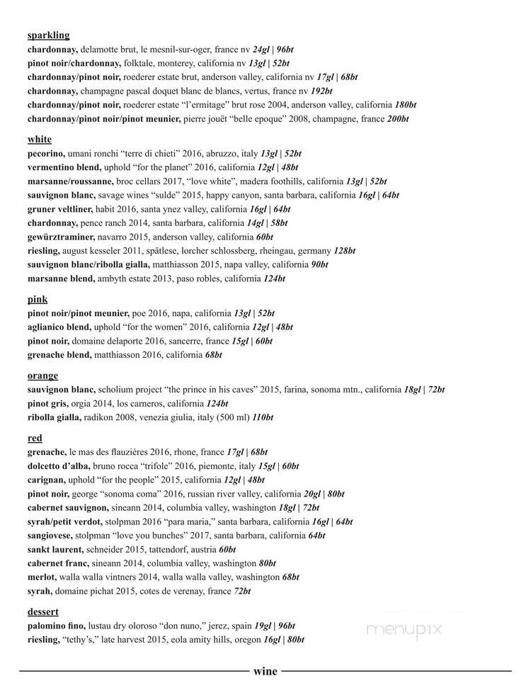 Ink.Well - West Hollywood, CA menu_pic