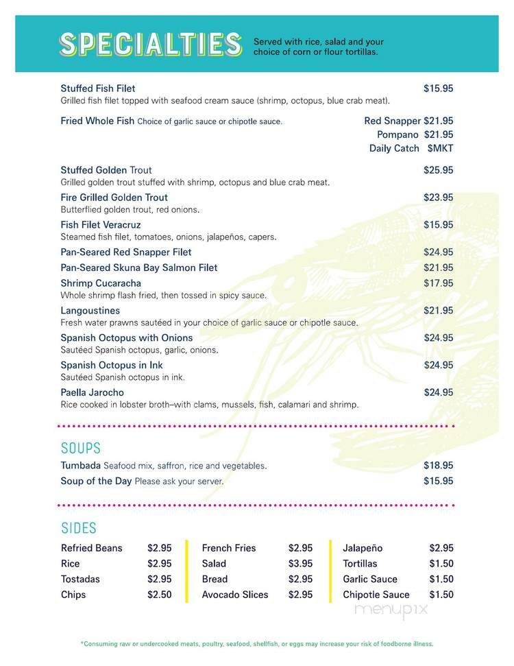 Jarocho South - Kansas City, MO menu_pic