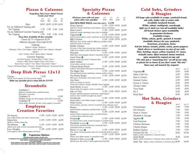 Jeremy's Pizzeria & Sports Bar - Hampton, NH menu_pic