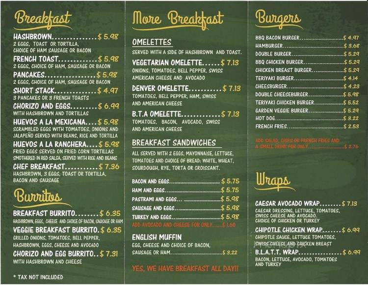 Jose Chiquito - Los Angeles, CA menu_pic