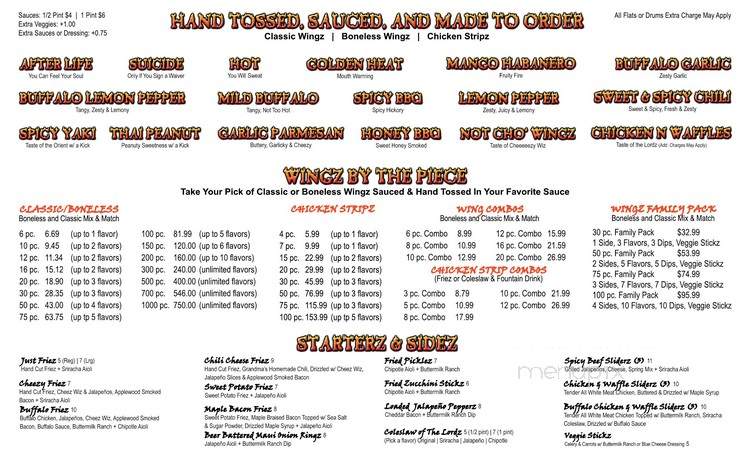 Juicy Wingz - Pasadena, CA menu_pic