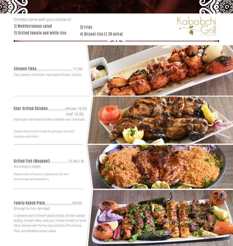 Kababchi Grill - San Antonio, TX menu_pic