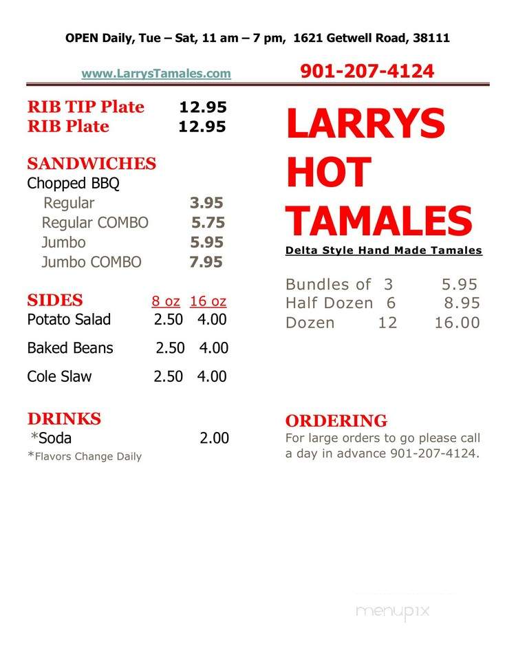Larrys Hot Tamale - Memphis, TN
