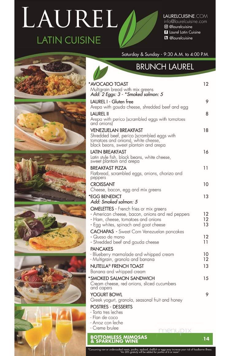 Laurel Latin Cuisine - Orlando, FL menu_pic