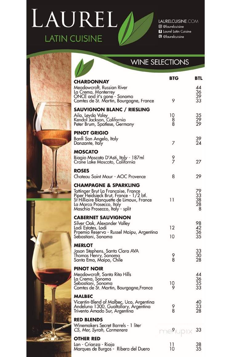 Laurel Latin Cuisine - Orlando, FL menu_pic