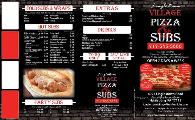Linglestown Village Pizza & Subs - Harrisburg, PA