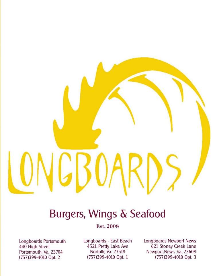 Longboards East Beach - Norfolk, VA menu_pic