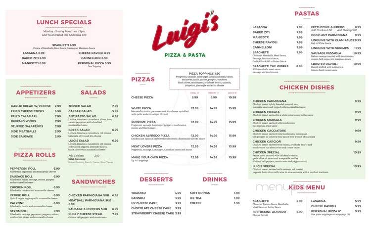 Luigi's Pizza & Pasta - Aubrey, TX