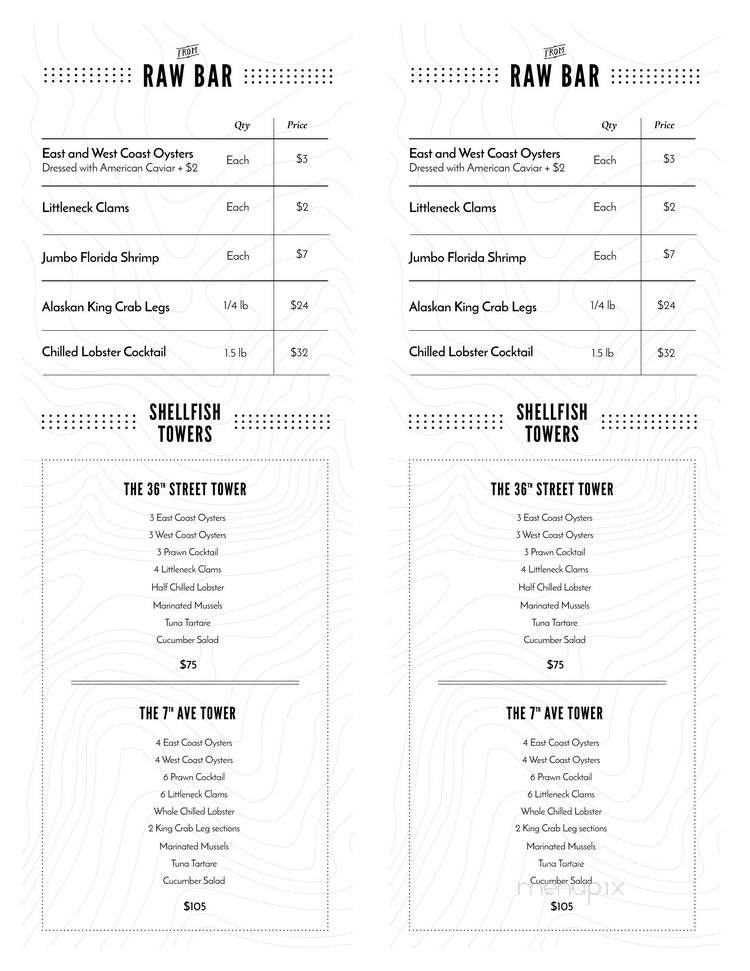Menu of Magic Hour Rooftop Bar & Lounge in New York, NY 10018