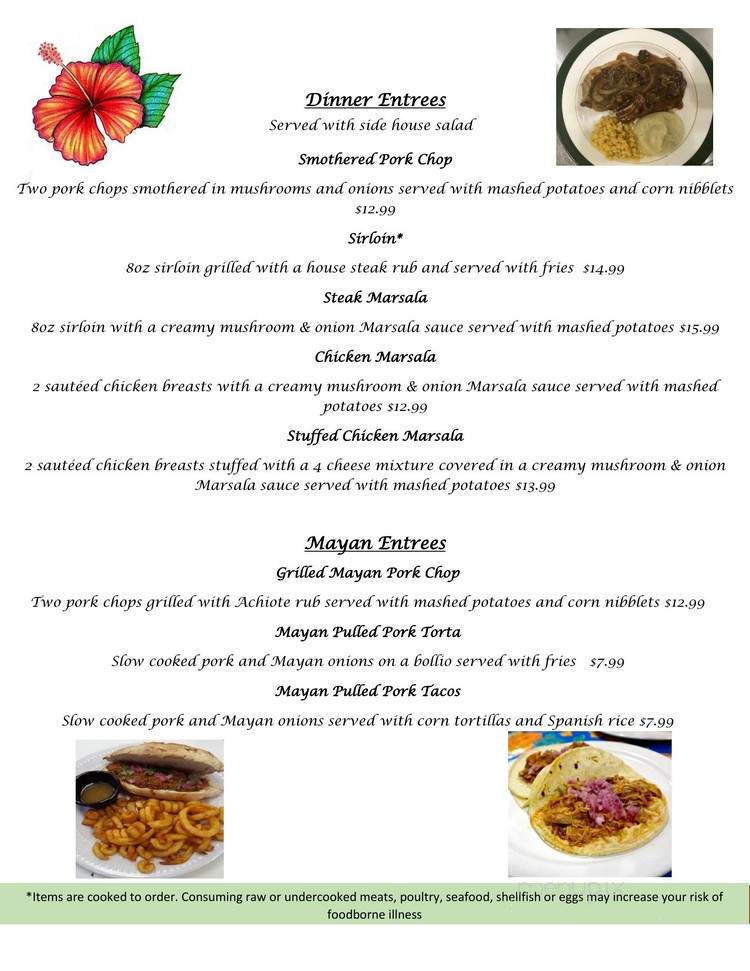 Mamalina's Fresh Cooking - Eden, NC menu_pic