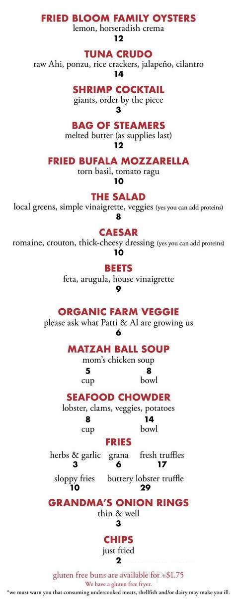 Match Burger Lobster - Westport, CT menu_pic