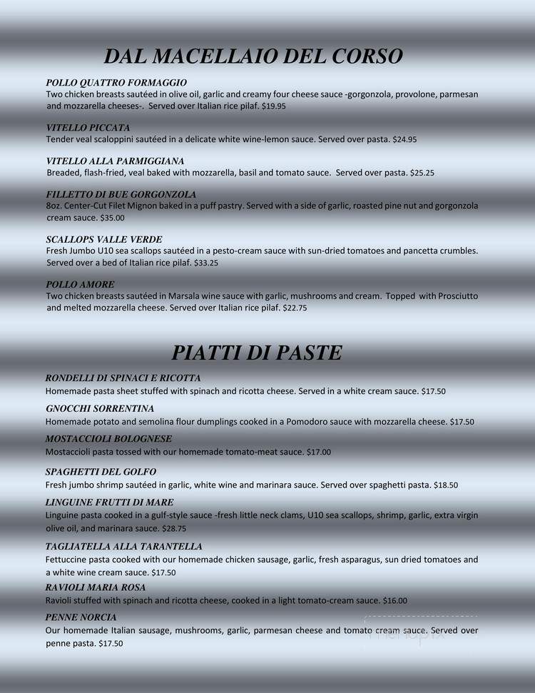 Matteo's Ristorante Italiano - Indianapolis, IN menu_pic