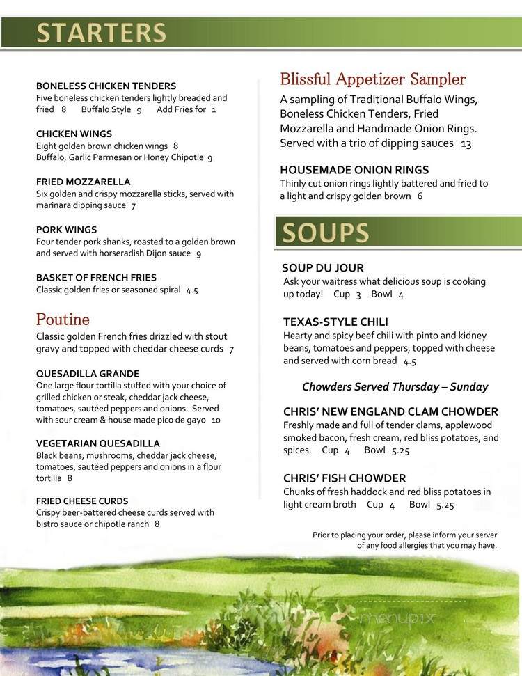 Meadowview Tavern - Uxbridge, MA menu_pic